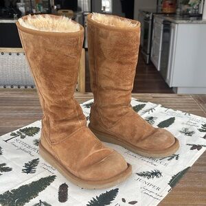 UGG Authentic Tall Boots in Classic Chestnut Sheepskin